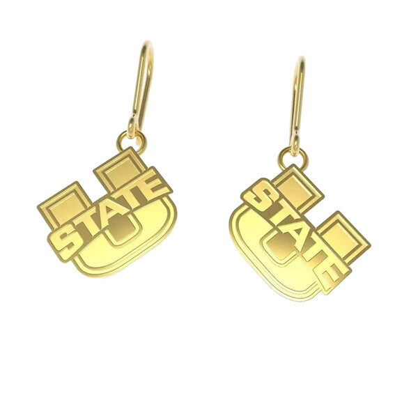 U-State Stainless Steel Gold Earrings Dangle